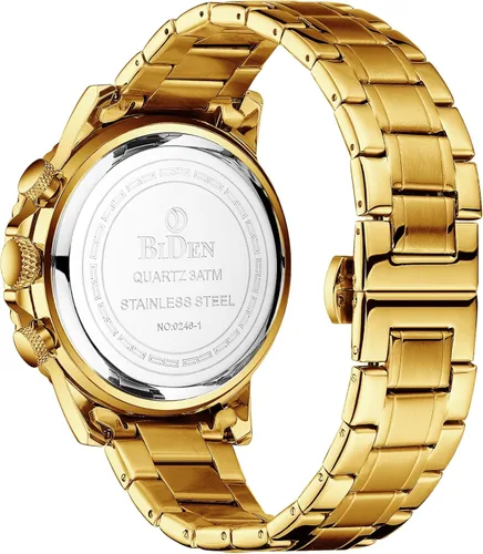 Vista 2 de Relojes para hombre cronógrafo 3ATM impermeable con fecha analógica de cuarzo relojes de pulsera para hombre