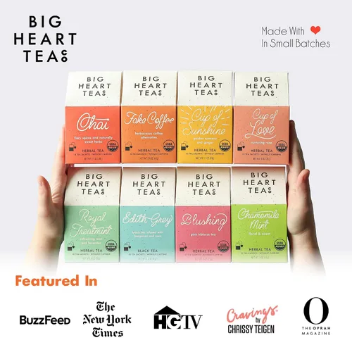 Vista 6 de Lingtoolator Co. - Juego de regalo de bolsas de té para vacaciones, certificado orgánico, té de hierbas ayurvédicas, lotes pequeños de hierbas