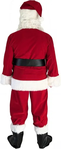 Vista 3 de adomi - traje de Santa. 10 piezas Disfraz de tejido suave, para adultos.