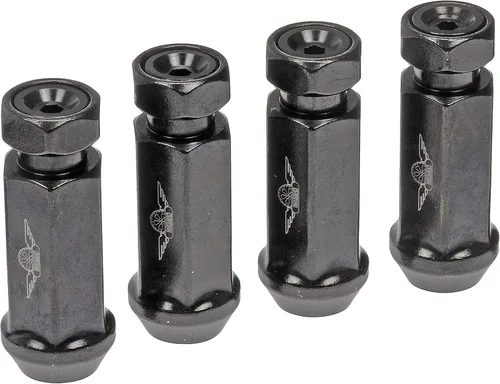 Vista 5 de Dorman 712-245A4 Tuerca de rueda de 1/2 pulgadas, estilo de carreras compatible con modelos seleccionados, paquete de 4 Fits Select Models, 4 Pack
