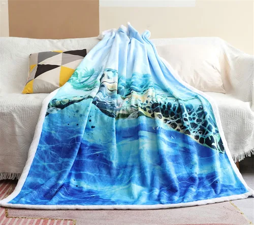 Vista 9 de Sviuse Manta de Tortuga Marina Costera Manta Náutica y de Playa Mantas Decorativas de Tortugas para Niños y Adultos Regalos de Tortuga
