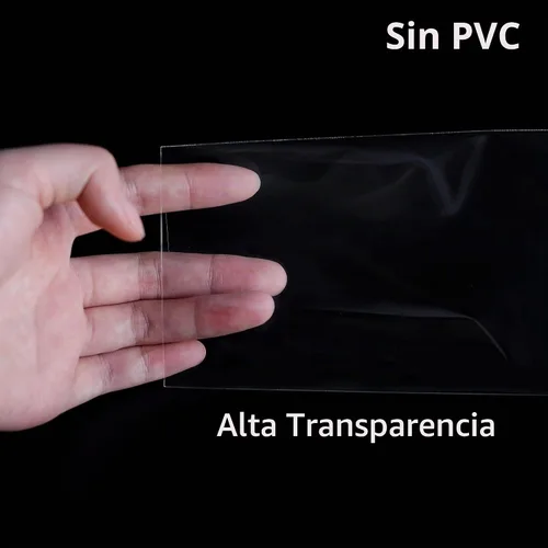 Vista 3 de 100 fundas para moneda con caja de almacenamiento, inserción lateral de 6.46 x 3.54 pulgadas Uncle Paul Paper Money Dollar Bill Holder 2 mil Clear