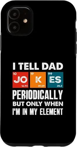 Vista 6 de Funda para iPhone 12 mini I Tell Dad Jokes Periódicamente Divertida funda para papá
