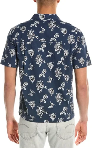 Vista 2 de Vince Men's Ikat Floral Print Cabana SS