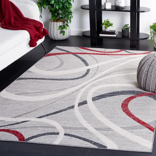 Vista 7 de SAFAVIEH Odyssey Collection - Alfombra de pasillo de 2 pies 2 pulgadas x 8 pies, marfil azul y dorado, diseño abstracto moderno, ideal para zonas