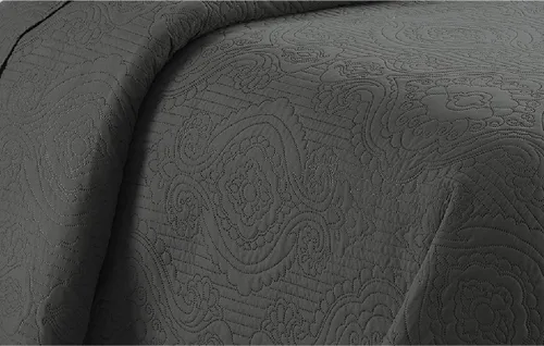 Vista 2 de Home Collection - Juego de cubrecama de lujo holgada repujada liviana de color liso