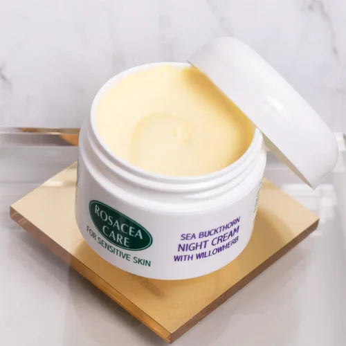Vista 3 de Crema de noche - Hidratante nutritiva y profunda para la piel de la rosácea (1.2 Oz)
