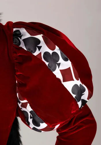 Vista 5 de Disfraz para Hombre Talla Plus Rey Oscuro de Corazones Multicolor