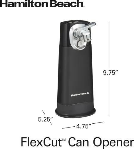 Vista 15 de Hamilton Beach 76611 FlexCut 2 en 1 eléctrico inalámbrico y recargable, abrelatas automático estándar fácil, fácil de limpiar, con cabezal de corte