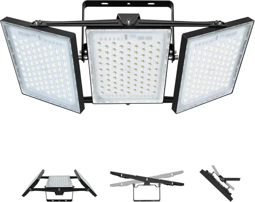 Vista 7 de STASUN - Luz de inundación LED para exteriores, 150 W, 15000 lúmenes, 6000 K, luz blanca IP66, impermeable, luz de estacionamiento comercial, 3