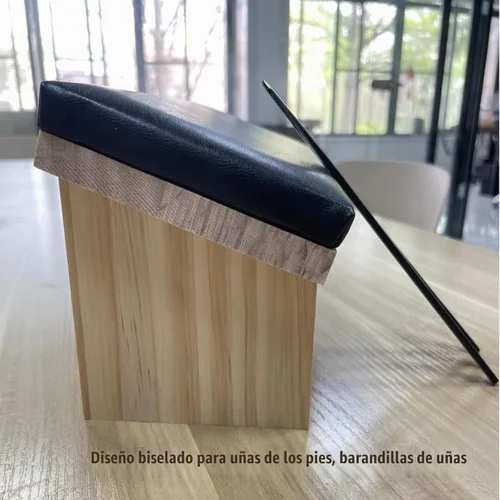 Vista 6 de Cuchillo de pedicura, herramientas para uñas encarnadas, reposabrazos inclinado para uñas, utilizado para removedor de cutículas de uñas, callo