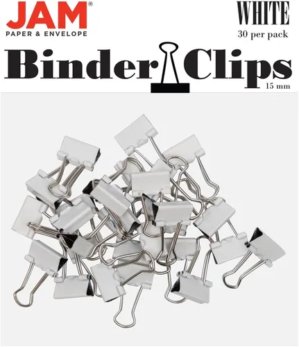 Vista 79 de Broches aprietapapeles JAM Paper®, Blanco