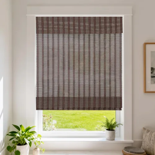 Vista 11 de LETAU Persianas romanas inalámbricas de madera sin herramientas, sin necesidad de taladro, persianas romanas de bambú con filtro de luz