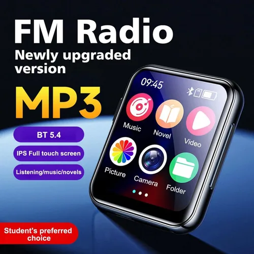 Vista 9 de Reproductor de música MP3 de alta fidelidad portátil, pantalla táctil de 2 pulgadas, reproductor multimedia MP4 integrado, altavoz, grabación