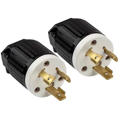 Vista 10 de ENERLITES NEMA L5-30P - Conector de bloqueo para generador, color negro