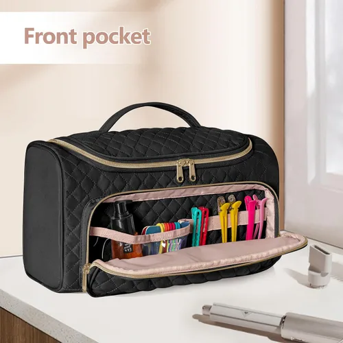 Vista 3 de Fasrom Funda de transporte de viaje compatible con el sistema Shark FlexStyle Air Styling & Drying HD430/HD435, bolsa de almacenamiento para secador