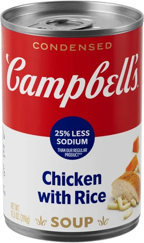 Vista 10 de Campbell's - Sopa condensada de pollo y arroz, lata de 10.5 onzas