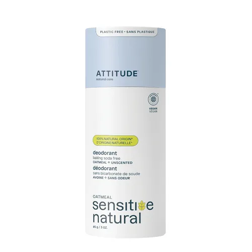 Vista 8 de ATTITUDE Desodorante sin bicarbonato de sodio para pieles sensibles con avena y aceite de argán, verificado por EWG, sin aluminio, sin plástico, 3
