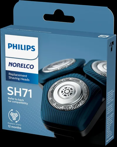 Vista 10 de Philips Norelco Cabezales de afeitado genuinos SH71/52 compatibles con afeitadoras Norelco Series 5000 Angular y 7000, última versión para RQ12/70