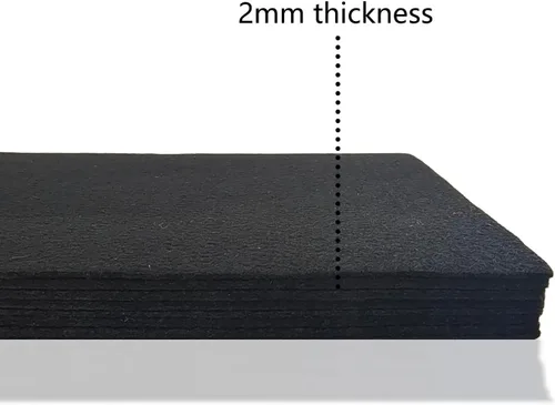 Vista 6 de Jtnohx - Fieltro rígido, hojas de fieltro de 2 mm de grosor para manualidades, cuadrados de tela de fieltro dura de 20,3 x 30,5 cm, 8 piezas