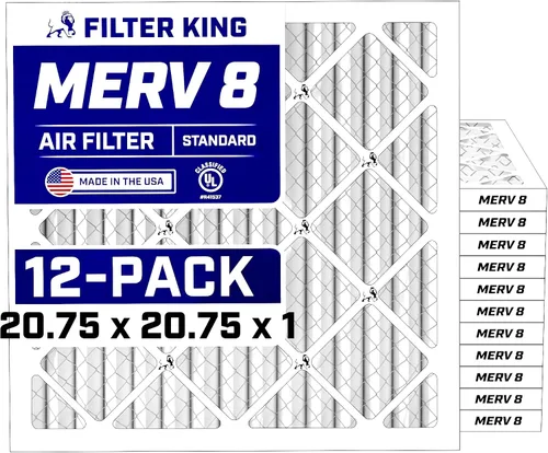Vista 29 de Filter King Filtro de aire de 5.88 x 12.13 x 1 (MERV 8) (paquete de 12) filtros de horno de CA para control de polvo y alergias, fabricados en EE.