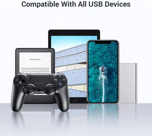 Vista 6 de AINOPE Cable de extensión USB, extensor USB, cable de extensión USB 3.0, cable macho a hembra, cable de alta transferencia de datos, compatible