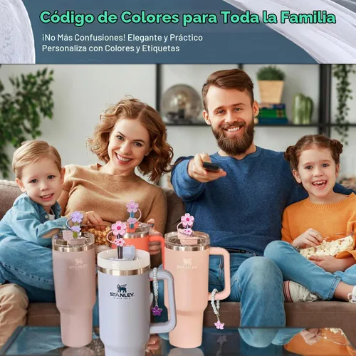 Vista 7 de Stanley - Juego de popotes de repuesto para vasos de 40 y 30 onzas, con 2 fundas para popotes, 2 dijes y 1 cepillo de limpieza, kit de pajitas