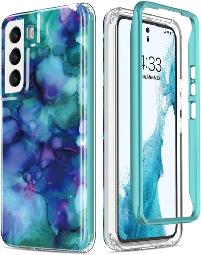 Vista 18 de Esdot Funda para Samsung Galaxy S22, Grado Militar Aprobada en Prueba de Caída de 21 pies, Cubierta Resistente con Diseños de Moda para Mujeres
