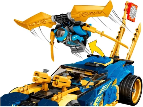 Vista 4 de LEGO Ninjago Jay y NYA's Race Car EVO 71776 Kit de construcción (536 piezas)