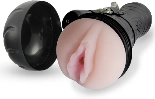 Vista 5 de LeLuv Masturbador masculino compacto de mano realista Anus textura en caja negra