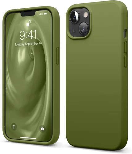 Vista 14 de elago - Carcasa de silicona líquida prémium para iPhone 13 Full Body Screen Camera Protective Cover, Shockproof, Slim Phone Case, Anti-Scratch