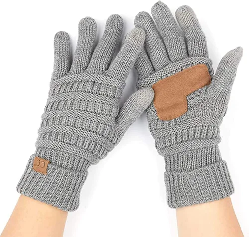 Vista 20 de Funky Junque Guantes de invierno para mujer – Lindos guantes de punto con forro polar para pantalla táctil y mensajería para mujeres, accesorios