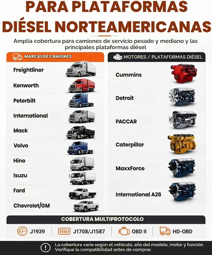 Vista 2 de ANCEL V6HD - Escáner de camión resistente con pruebas bidireccionales, regen DPF, DEF/SCR, codificación de inyector, corte de cilindro, reinicio