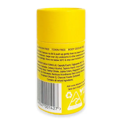 Vista 2 de Woohoo! Pasta desodorante corporal totalmente natural (Mellow, tubo ecológico de 2.1 onzas)