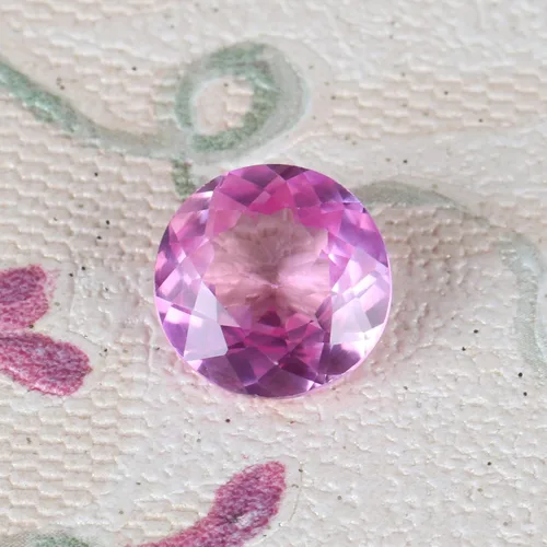 Vista 5 de GEMHUB Piedra preciosa de kunzita rosa genuina de corte redondo para colgante-piedra preciosa para joyería Peso 16.35 CT, Gema, Kunzita rosa