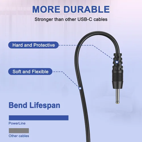 Vista 2 de Digipartspower Cable de alimentación USB para teléfono satelital Qualcomm Globalstar GSP-1700