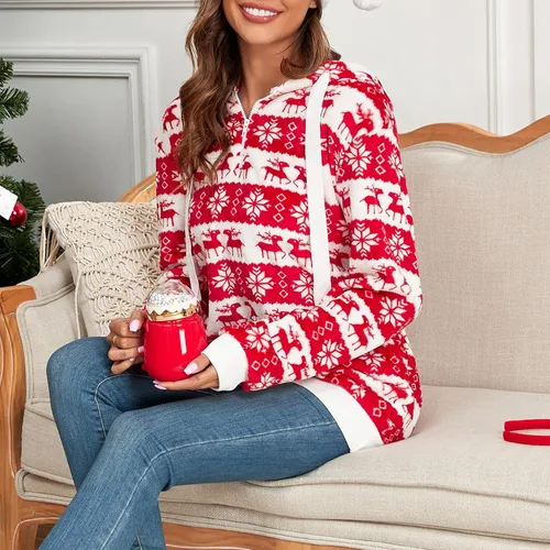 Vista 96 de Century Star Sudadera deportiva mullida de vellón con capucha para mujer de talla extragrande con bolsillos
