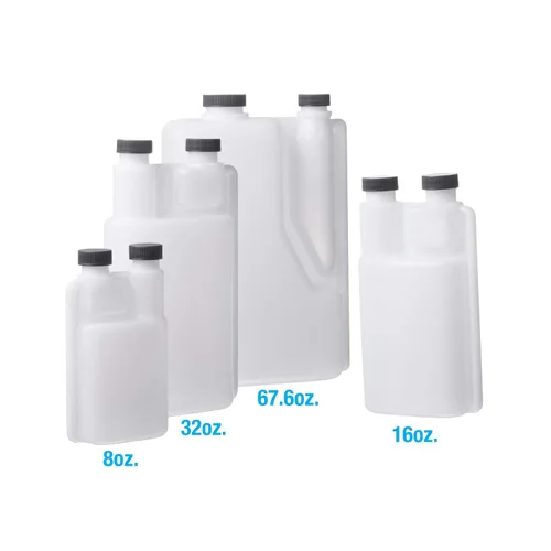 Vista 8 de Consolidated Plastics 41392 Despachador graduado HDPE con tapas, 8 oz., natural, 12