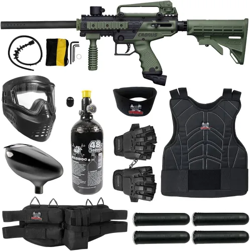 Vista 11 de Maddog Tippmann Cronus Tactical Protective Paintball Gun Marker Starter Package