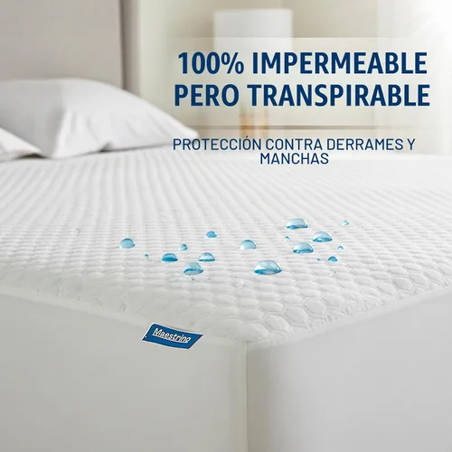 Vista 3 de Protector de colchón impermeable Tencel de lujo tamaño individual con bolsillo profundo, almohadilla refrescante de alta calidad, hipoalergénica