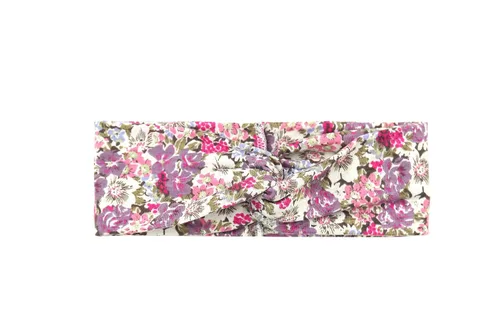 Vista 2 de KWHY Pack de 4 diademas para mujer, estilo boho floal, cruzadas con la cabeza, elástico y elástico para el pelo