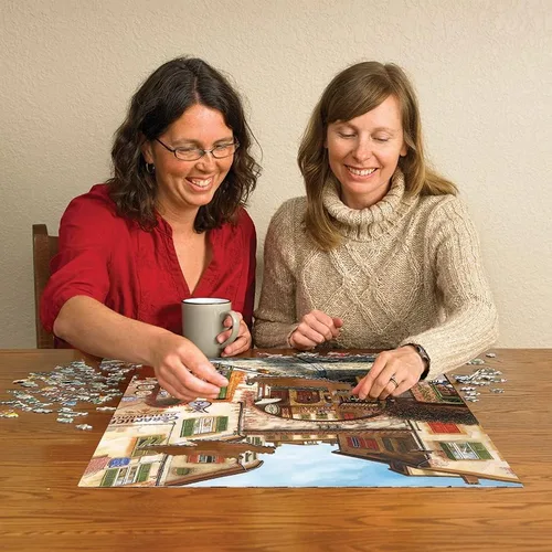 Vista 3 de Cobble Hill - Rompecabezas de 1000 piezas, cerámica, póster de muestra incluido