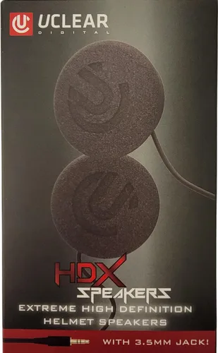Vista 3 de UClear Digital HDX - Juego de altavoces para casco de 1.850 in de diámetro, conector de 0.138 in