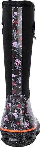 Vista 3 de WTW - Botas de lluvia que llegan a media pantorrilla para mujer, impermeables, aisladas, de neopreno, botas para cacería, botas de jardín, botas