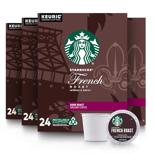 Vista 2 de Starbucks Cápsulas de café K-Cup - Tostado francés oscuro y tostado italiano para cafeteras Keurig