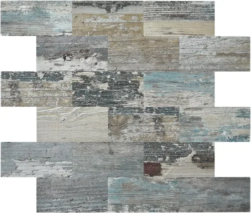 Vista 11 de Art3d Panel de pared de 5 hojas (paquete de 5) de madera rústica, madera de baywood rústica