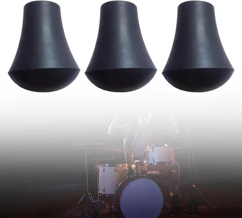 Vista 7 de 3 Pieces Drum Leg Tip Floor Tom Legs Parts Replacement Bracket Feet Anti Skid Drum Feet Slipcover Holder Percussion Mounts Style A