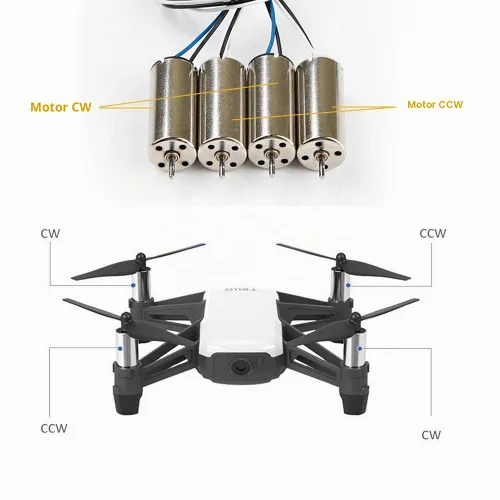 Vista 3 de Drone 8520 Motores Coreless CW CCW Motor para DJI Ryze Tello