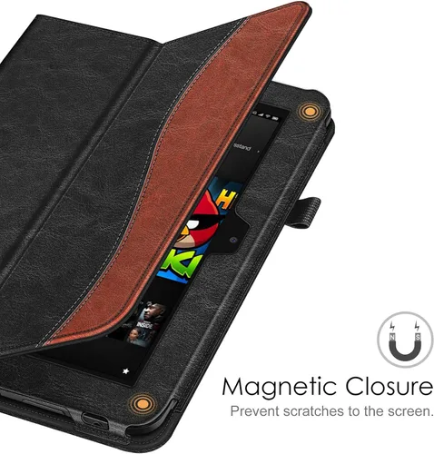 Vista 5 de Fintie Funda tipo folio para Kindle Fire HD 8.9" - Funda de piel delgada con apagado y encendido automático para Amazon Kindle Fire HD 8.9