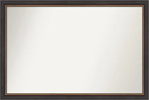Vista 234 de Amanti Art Espejo de baño negro para sobre el fregadero, 23 x 23 pulgadas, espejo cuadrado negro Ashton, marco de madera tradicional mediano, se
